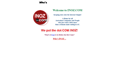 Desktop Screenshot of inoz.com